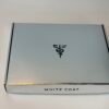 custom-silver-metallic-mailer-box Custom luxury silver metallic corrugated mailer box with black brand logo