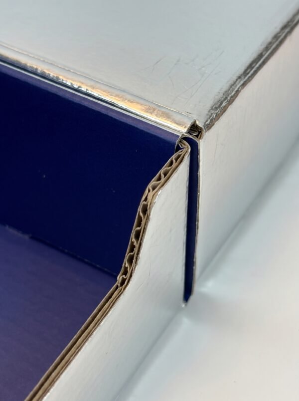 premium-subscription-box-packaging-factory 2 Custom Silver Foil Metallic Mailer Box with Double-Sided Printing