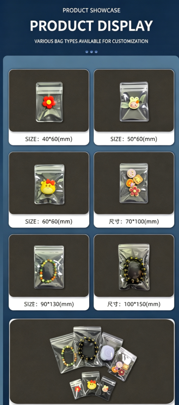 Anti-Oxidation Waterproof Small Plastic Zip Pouch size Anti-Oxidation-Waterproof-Small-Plastic-Zip-Pouch