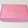 Custom Gold Foil Script Logo Pink Mailer Box | Full Color Printed Corrugated Shipping Packaging Box Wholesale