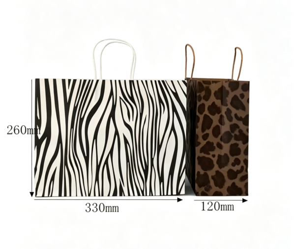 Custom-Animal-Print-Kraft-Paper-Gift-Bag