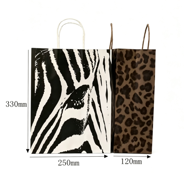 Custom-Animal-Print-Kraft-Paper-Gift-Bag