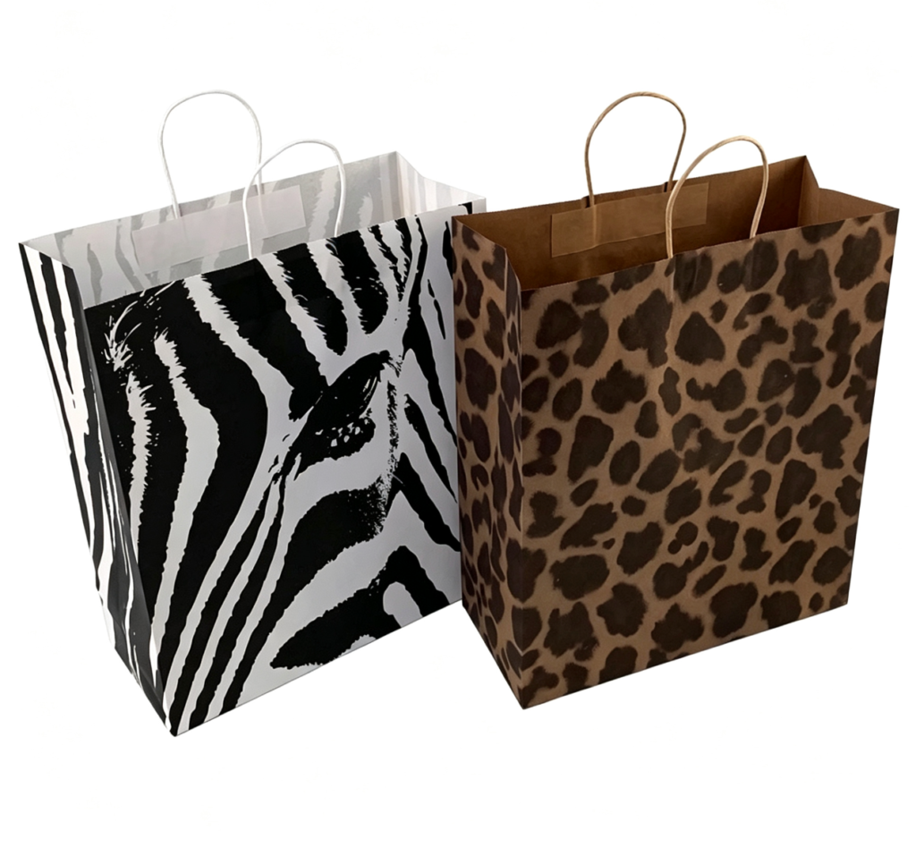 Custom-Animal-Print-Kraft-Paper-Gift-Bag