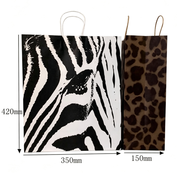 Custom-Animal-Print-Kraft-Paper-Gift-Bag