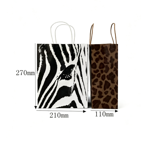 Custom-Animal-Print-Kraft-Paper-Gift-Bag