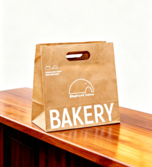 Custom-Die-Cut-Handle-Kraft-Paper-Bakery-Bag