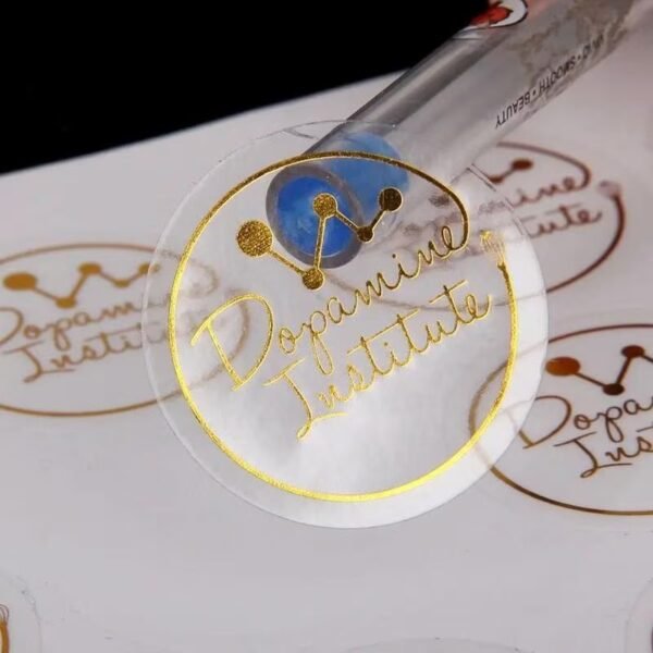 Custom PVC stickers with hot-stamping logo Custom-PVC stickers