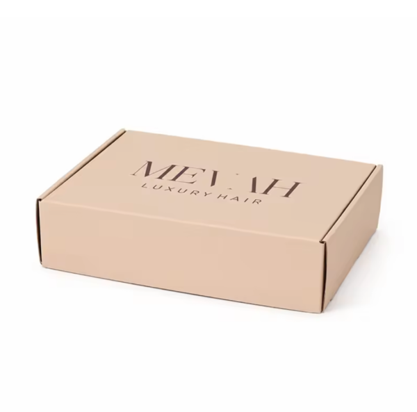 Custom Printed Corrugated Mailer Box for Hair Extension Packaging