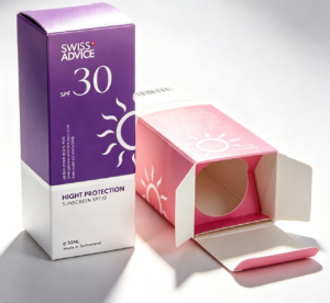 Custom cosmetic folding carton box Custom cosmetic folding carton box