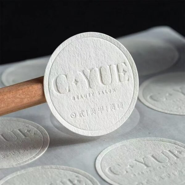 Custom stickers with embossed logo Custom-stickers