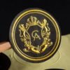 Custom stickers with golden- stamping logo Custom-stickers
