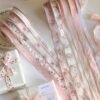 Floral Printed Lace Organza Ribbon | Pink Series Decorative Gift Bouquet Wrapping Ribbon Wholesale & Retail