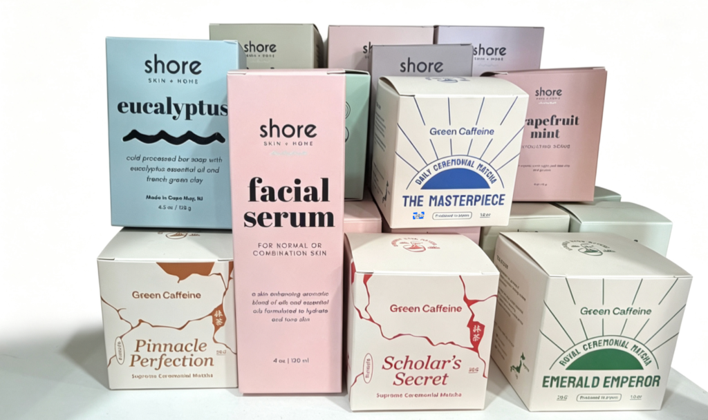 Paperboard packaging boxes with custom logo printing
