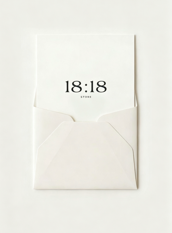 Thank you card and envelope