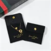 jewelry-pouch--Metal-buckle velvet insert holder for rings and necklaces
